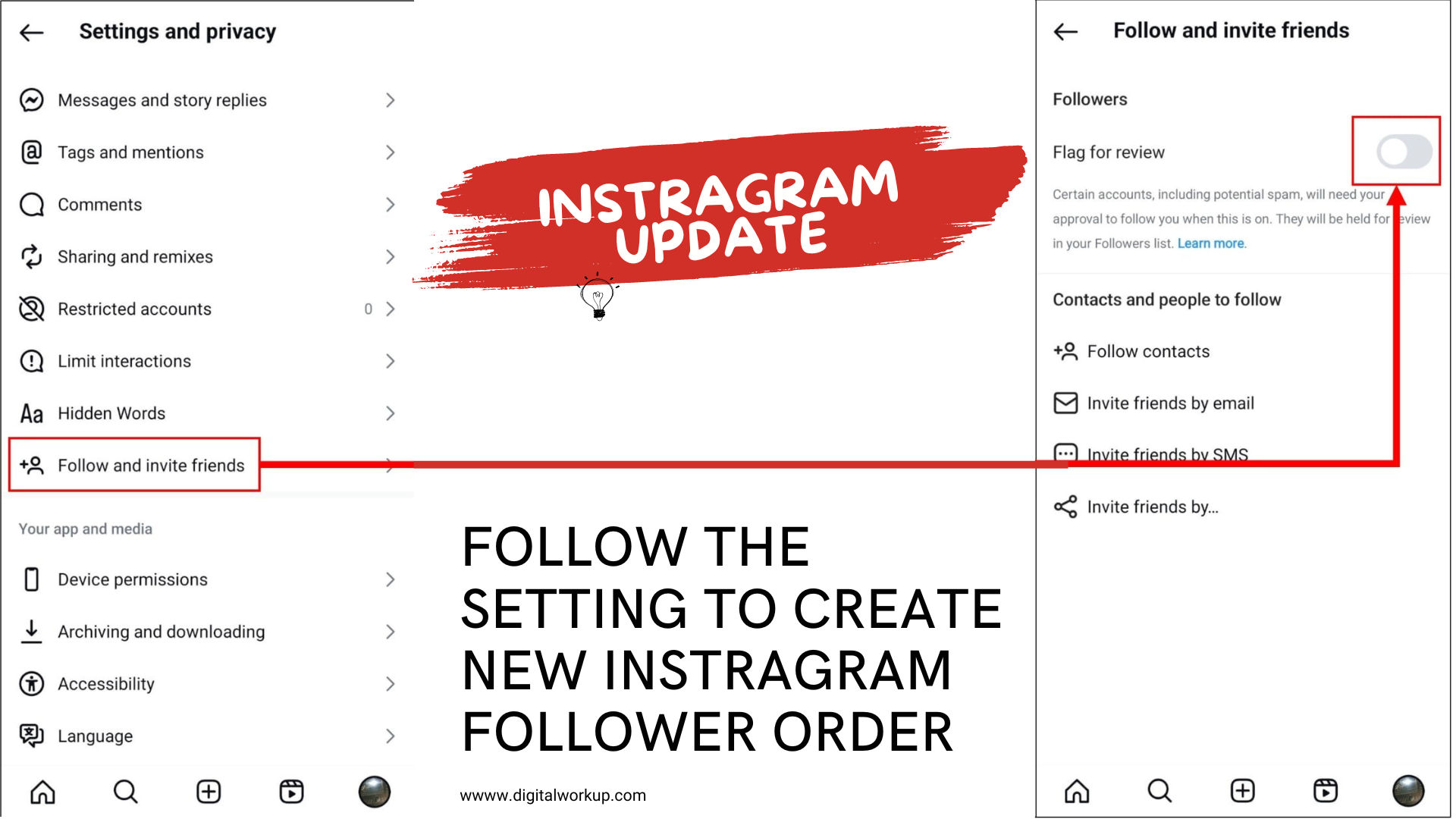 Instagram Update   🚨🚨 Follow The Settiing to Create new Instragram Follower order